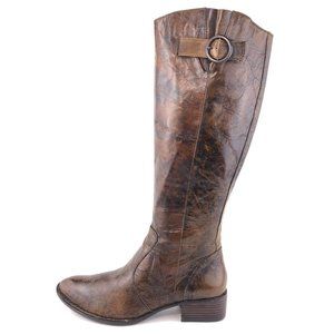 Born Crown Brea Tan Brush Off Leather Tall Boots 9M